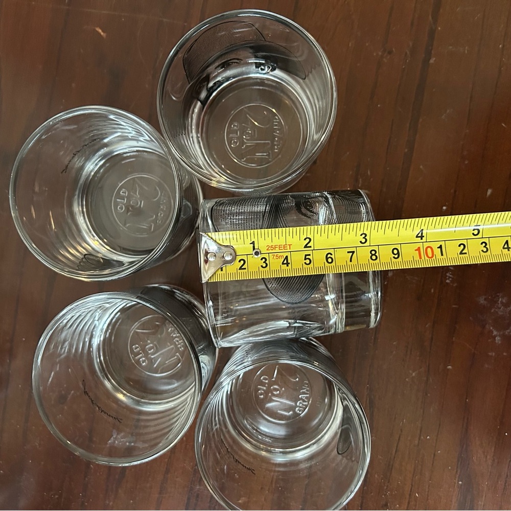 Five Jack Daniels low ball glasses with cowboy image - Picture 4 of 4